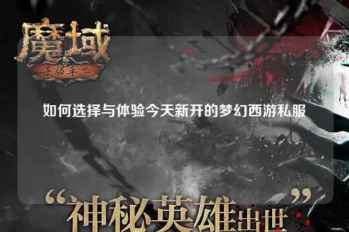 如何選擇與體驗(yàn)今天新開的夢幻西游私服