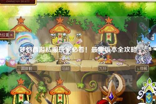 夢幻西游私服玩家必看！最新版本全攻略